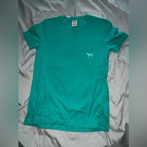 Victoria’s Secret PINK Teal Sequin T-shirt